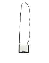 Dolce & Gabbana Beige Black Leather Card Holder Crossbody Men Borse Bag